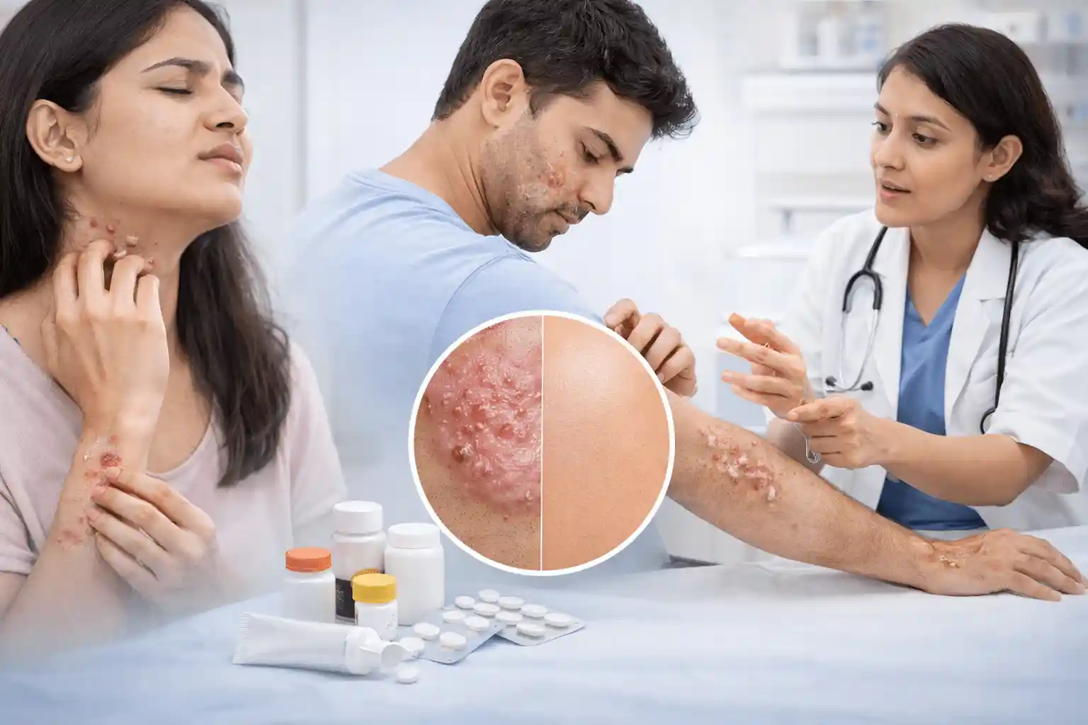 Fungal and bacterial skin infection treatment